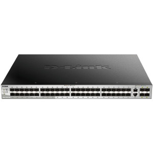 D-Link DGS-3130-54S 54-Port Gigabit Lite L3 Managed Switch, 48x SFP ports, 2x 10GBASE-T and 4x 10G SFP+ D-Link DGS-3130-54S 54-Port Gigabit Lite L3 Managed Switch, 48x SFP ports, 2x 10GBASE-T and 4x 10G SFP+